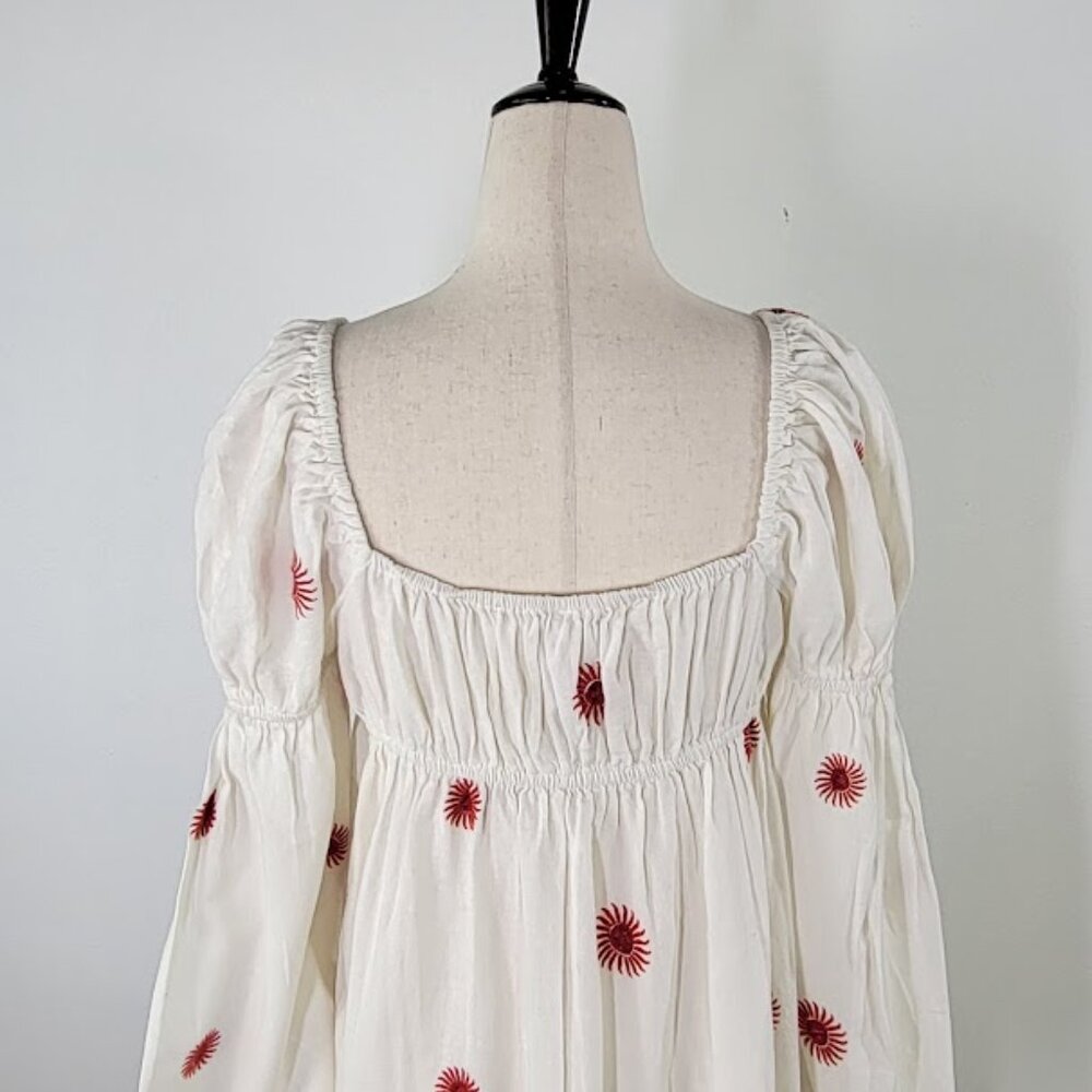 FREE PEOPLE emory embroidered midi dress Sz XS NEW - Picture 9 of 13